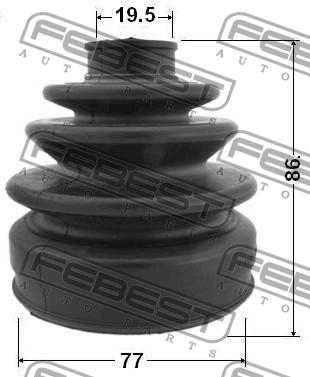 CV joint boot outer Febest 0317-035