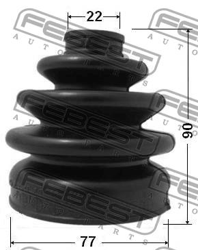 Febest CV joint boot outer – price 45 PLN