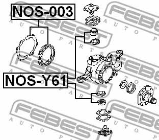 Febest Suspension arm repair kit – price 69 PLN