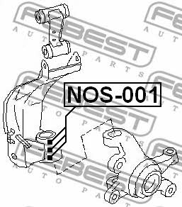 Suspension arm repair kit Febest NOS-001