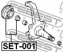 Steering knuckle repair kit Febest SET-001
