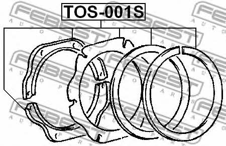 Steering knuckle repair kit Febest TOS-001S