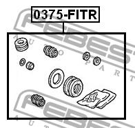 Febest Brake caliper repair kit – price [object Object] PLN