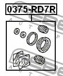 Repair Kit, brake caliper Febest 0375-RD7R