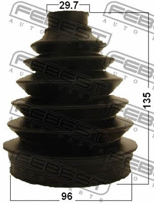 Febest CV joint boot outer – price 96 PLN