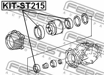 Differential repair kit Febest KIT-ST215