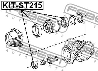 Febest Differential repair kit – price 154 PLN