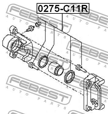Febest Brake caliper repair kit – price [object Object] PLN