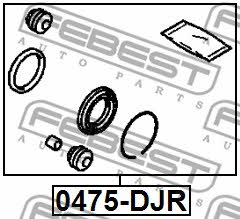 Febest Repair Kit, brake caliper – price 30 PLN