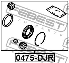 Repair Kit, brake caliper Febest 0475-DJR