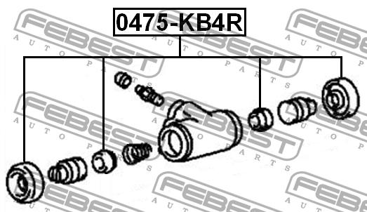 Febest Repair Kit, brake caliper – price 18 PLN