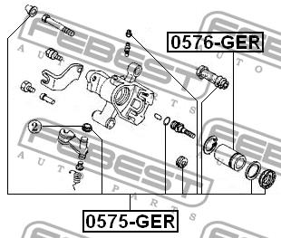 Repair Kit, brake caliper Febest 0575-GER