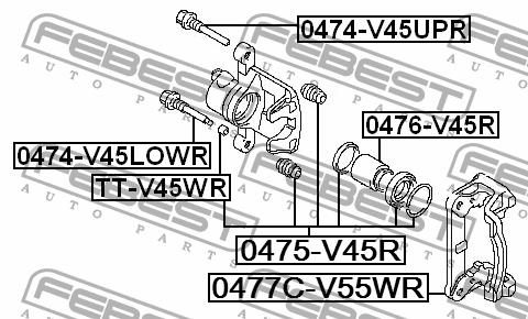 Buy Febest 0475V45R – good price at EXIST.AE!