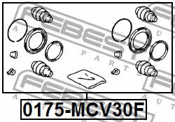 Repair Kit, brake caliper Febest 0175-MCV30F