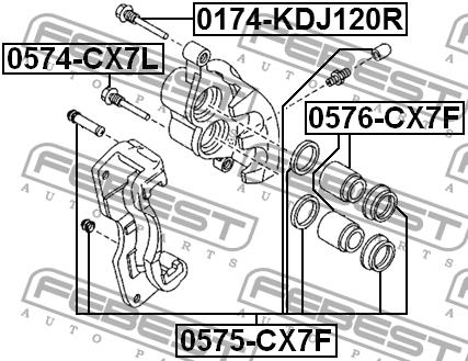 Febest Brake caliper repair kit – price 41 PLN