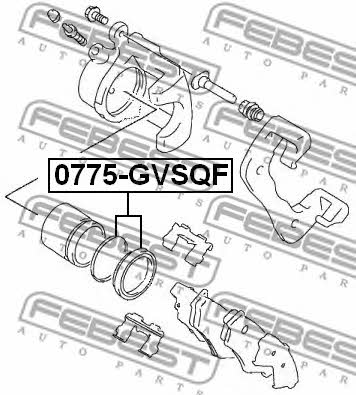Febest Repair Kit, brake caliper – price 16 PLN