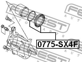 Febest Repair Kit, brake caliper – price 11 PLN