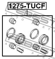 Brake caliper repair kit Febest 1275-TUCF