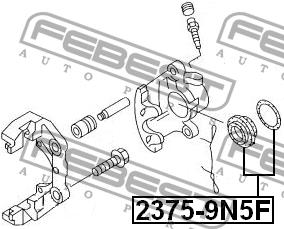 Febest 2375-9N5F Repair Kit, brake caliper 23759N5F