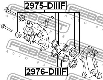 Febest 2975-DIIIF Repair Kit, brake caliper 2975DIIIF