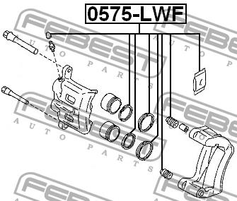 Febest Repair Kit, brake caliper – price 43 PLN
