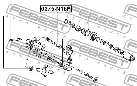 Febest Brake caliper repair kit – price [object Object] PLN