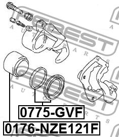 Febest Repair Kit, brake caliper – price 15 PLN