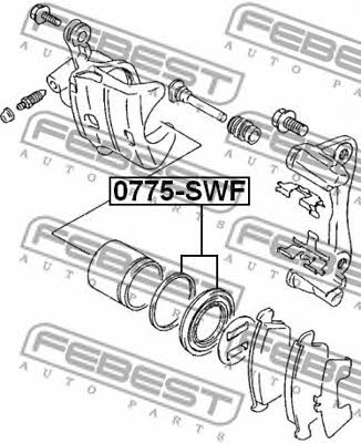Febest Repair Kit, brake caliper – price 12 PLN