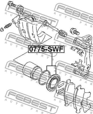 Repair Kit, brake caliper Febest 0775-SWF
