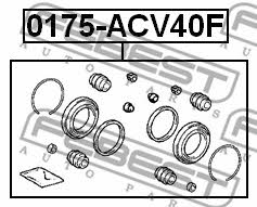 Febest Brake caliper repair kit – price [object Object] PLN