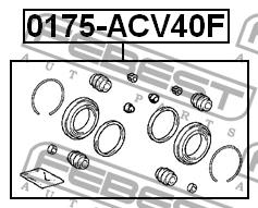 Brake caliper repair kit Febest 0175-ACV40F