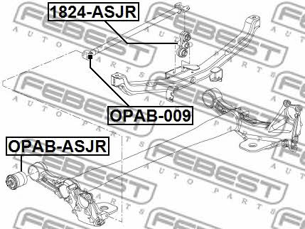 Febest Rear suspension arm – price 122 PLN