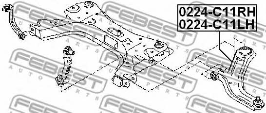 Febest Track Control Arm – price 232 PLN