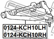 Febest Suspension arm front upper left – price 445 PLN