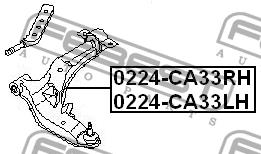 Febest Suspension arm, front left – price 420 PLN