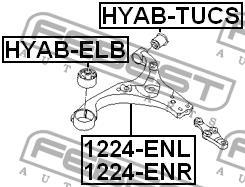 Febest Suspension arm front right – price 252 PLN