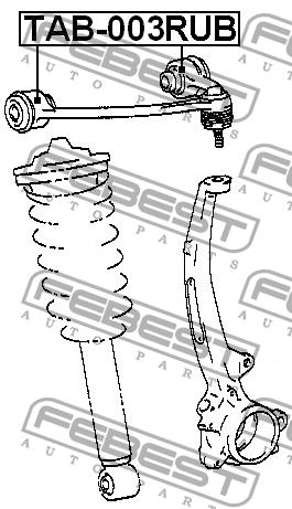 Febest Silent block front upper arm – price 26 PLN