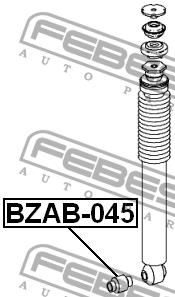 Silent block rear shock absorber Febest BZAB-045