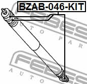 Silent block rear shock absorber kit Febest BZAB-046-KIT
