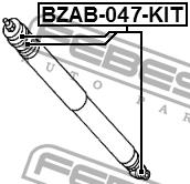 Silent block rear shock absorber kit Febest BZAB-047-KIT