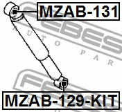 Silent block rear shock absorber Febest MZAB-131