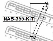 Febest Silent block rear shock absorber kit – price 55 PLN