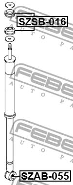Febest Silent block rear shock absorber – price 40 PLN