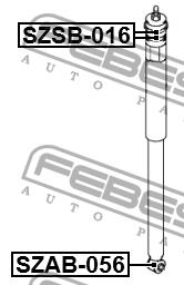 Febest Silent block rear shock absorber – price [object Object] PLN
