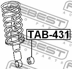 Febest Silent block rear shock absorber – price [object Object] PLN
