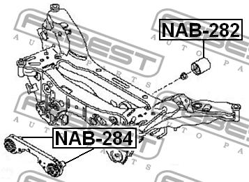 Febest Rear bushing gearbox mounting rear – price 42 PLN