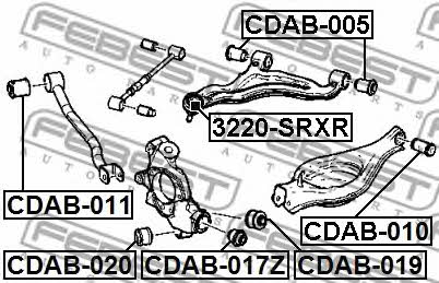 Febest Silent block, rear lower arm – price [object Object] PLN
