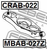 Febest Silent block, rear lower arm, inner – price [object Object] PLN