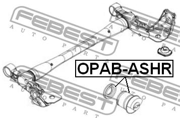 Silentblock rear beam Febest OPAB-ASHR