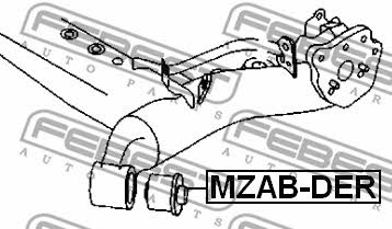 Febest Rear axle bush – price [object Object] PLN